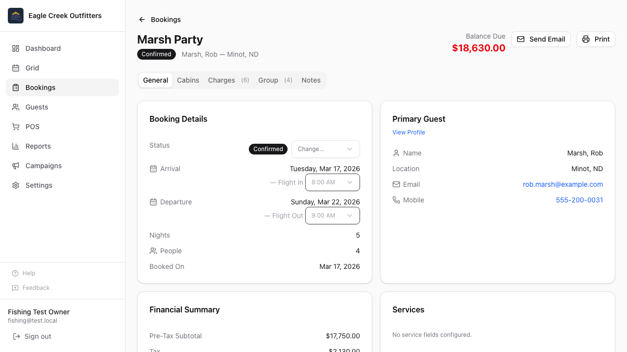 Charges & Billing